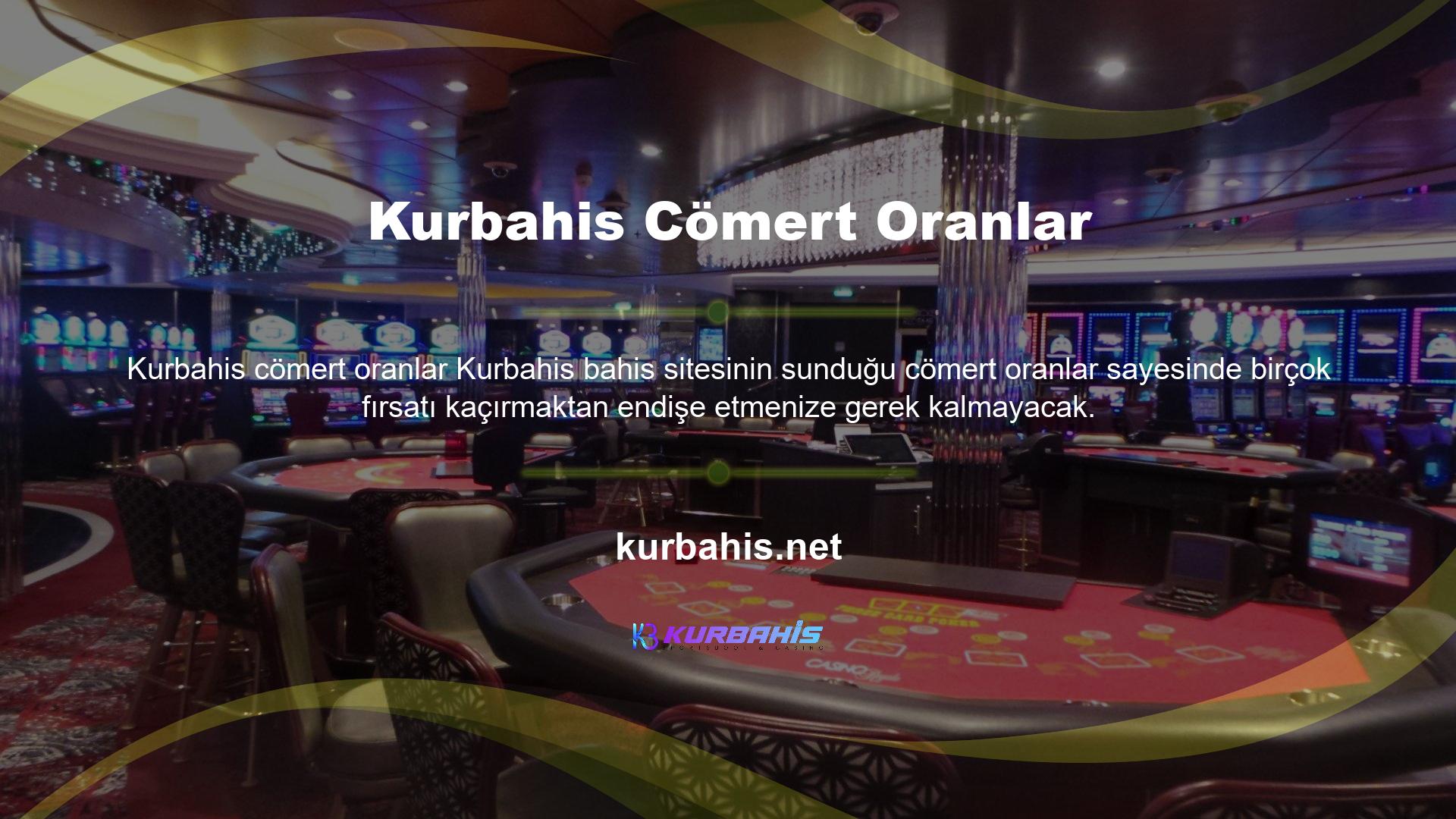 Kurbahis her gün çeşitli alanlarda yüksek oranlı binlerce bahis seçeneği sunarak paranızı anında ikiye katlamanızı sağlar
